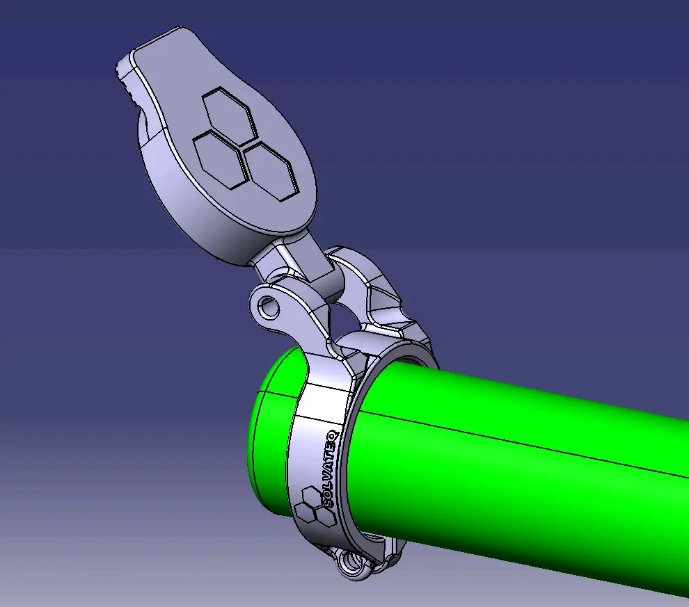 CAO sample Solvateq Exemple d'une pièce modélisée en 3D par un logiciel CAO