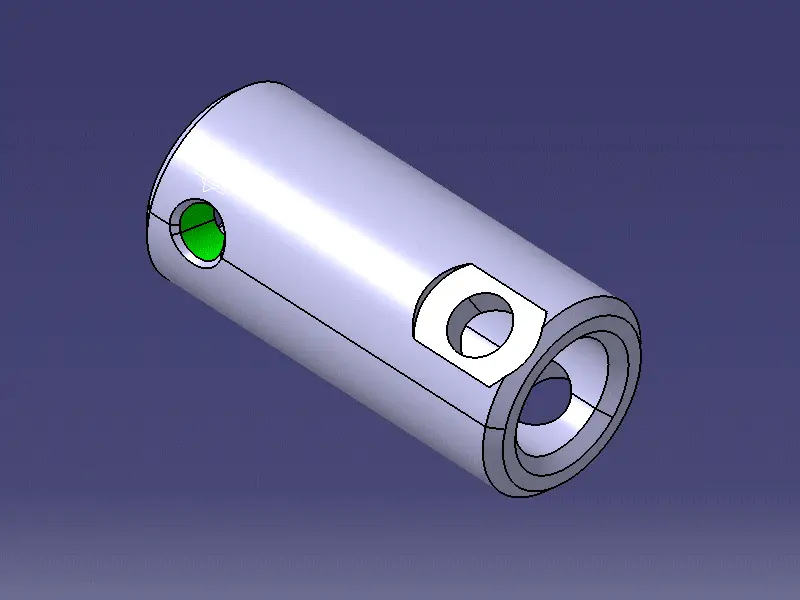 Part designed in 3d CAO